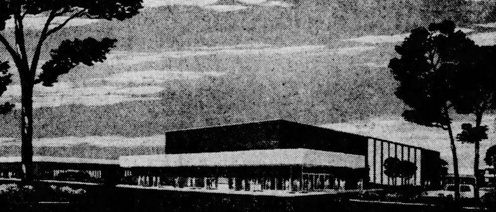 Universal City Theatre - 1965 Grand Opening Ad (newer photo)